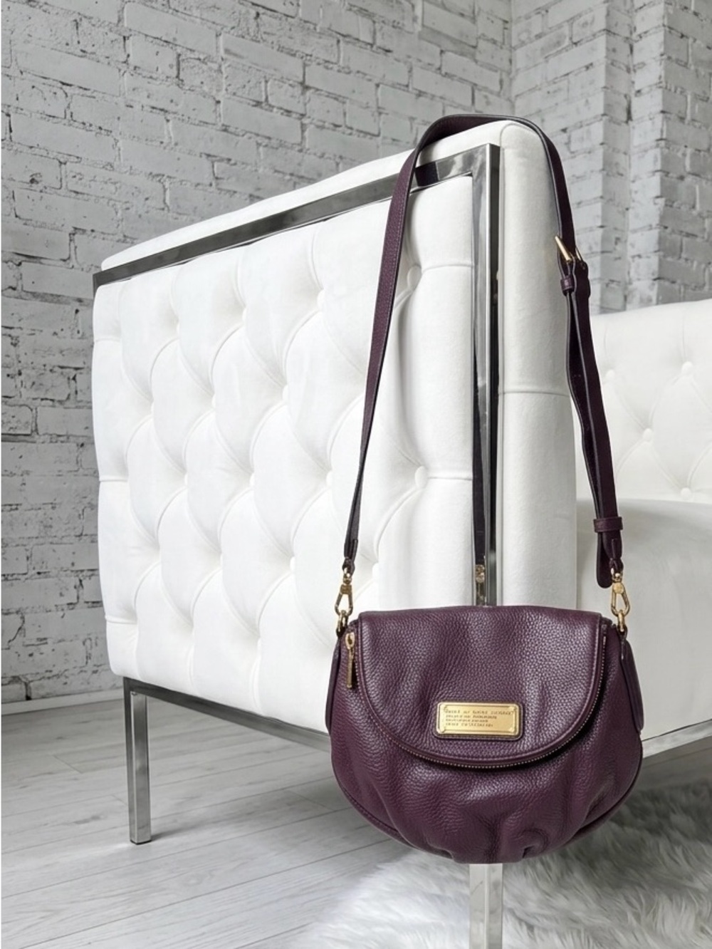 Marc by Marc Jacobs Small Crossbody Bag in Deep Burgundy - Picture 2 of 8